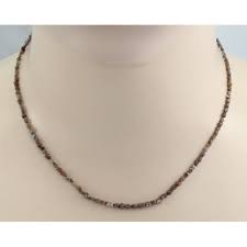 Diamant Kette Braune Roh Diamanten Halskette In 42 5 Cm Lange Ede