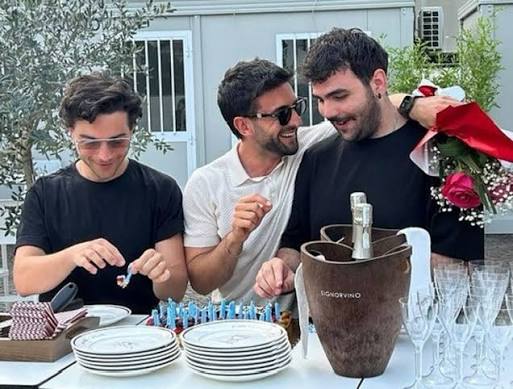Gary here.... Gianluca celebrating his birthday with Eraldo & Giuseppe and  friends... 🥰