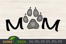 Download Dog Mom Mandala Pet Lovers Paws Graphic By Shinegreenart Creative Fabrica PSD Mockup Templates