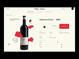 Wine Peace Wine Page By Pierre Jean Doumenjou Website Header Design Web App Design Wine