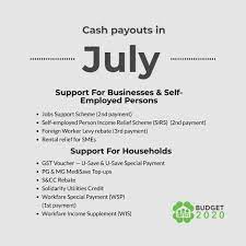 • other cash payouts under the care and support package will be paid in june 2020. Cash Payouts For The Ministry Of Finance Singapore Facebook