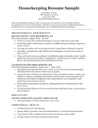 The example hotel resume above. Housekeeping Resume Sample Resume Companion