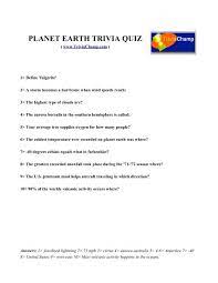 A lot of individuals admittedly had a hard t. Planet Earth Trivia Quiz Trivia Champ