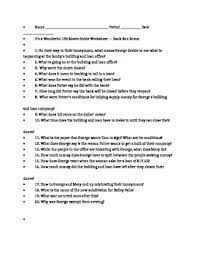 Page 2 this category is for trivia questions and answers related to it's a wonderful life, as asked by users of funtrivia.com. Its A Wonderful Life Movie Worksheets Teaching Resources Tpt