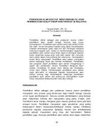 Antara punca yang telah dapat dikenal pasti yang membawa kepada masalah pencemaran alam sekitar ini ialah masalah sikap individu dan organisasi yang tidak bertanggungjawab. Pdf Pendidikan Alam Sekitar Menyumbang Ke Arah Peningkatan Kualiti Hidup Masyarakat Di Malaysiapembangunan Lestari Kemajuan Ekonomi Sosial Kebudayaan Ø³ÙŠØªÙŠ Ø´Ø²Ø§Ù†Ø§ Academia Edu