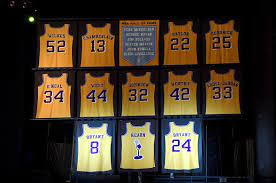 Jun 14, 2021 · the lakers would go on to retire both his numbers in 2017, making him the only player in nba history to have two different jersey numbers retired by the same franchise. Lakers Retired Number Cheap Online