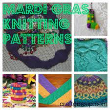 Mardi gras mask dishcloth click on the mardi gras. Knits For Mardi Gras Knitting