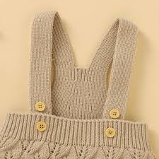 Banded self neckline, and bell sleeve detail. Buy Lawkul Sleeveless Jumpsuit Baby Boy Cable Knit Sweater Clothes Baby Newborn Girl Cute Bodysuit Knitted Baby Romper Online In Indonesia B08v8971jc