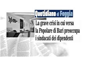 La bcp chiude il primo semestre dell'anno 2021 con un utile netto di euro 5,9 milioni e roe al 5,9% raddoppiando il. Cresce Il Timore In Banca Popolare Di Bari Preoccupati Dipendenti E Sindacati First Cisl