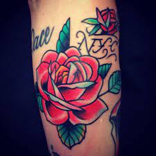 Luke Wessman Rose Tattoo Rosetattoo Nyc Nyctattoo Traditional Tattoo Rose Tattoo Rose Tattoos