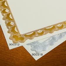 If you want to decorate colored paper, look for stickers with clear borders or no borders at all. Gold Stamping Border Blank High Grade A4 Paper 15 Sheets Bag Certificate Printable Copy Paper For Children And Employee Buy At The Price Of 8 91 In Aliexpress Com Imall Com