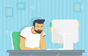 Arbeiten von zu hause aus ist für viele zur neuen normalität geworden. Mude Und Gelangweilt Mann Mit Computer Arbeiten Wohnung Spassillustration Mude Schuler Studieren Oder Arbeiten Zu Hause Schreibtisch Mit Pc Junger Mann E Mail Zu Lesen Oder Eine Website Auf Seinem Desktop Codierung Er Schlaft
