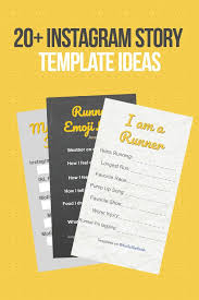 Instagram Story Templates Ideas How I Got To Know My Runners Instagram Story Template Story Template Instagram Story