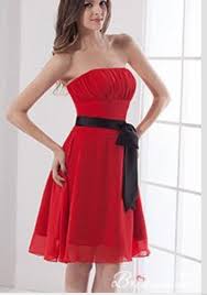 Red Dress With Black Sash Bridesmaids Pinterest Red Black Red Bridesmaid Dresses Cheap Bridesmaid Dresses Black Bridesmaid Dresses