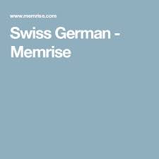 swiss german memrise german swiss german language