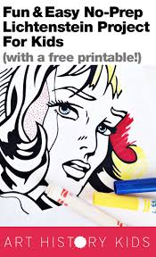 She teaches art history at the college of new rochelle. No Prep Lichtenstein Project Art History Kids