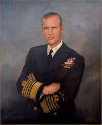 Prince philip, duke of edinburgh (left), reviewing a navigational chart with comdr. Portrait Of H R H Prince Philip Duke Of Edinburgh B 1921 In The Uniform Of The Admiral Of The Fleet Artware Fine Art