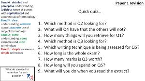 Practical tips when writing to describe in the gcse aqa english language paper 1 (question 5) descriptions and sentences are. Gcse English Language Paper 1 Ppt Download