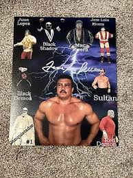 AUTOGRAPHED 8x10 Jose Luis Rivera WWF WWE Conquistadors Old School Photo