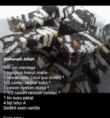 Cara mudah hasilkan popia coklat salut nestum yang sangat sedap. Resepi Kek Batik Vico Nestum Bahanresepi Hestiro Com