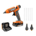 18V Cordless Professional High Temp Glue Gun Kit with 2.0 Ah Battery and Charger R860433K RIDGID