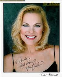 Nancy Sinclair autograph collection entry at StarTiger
