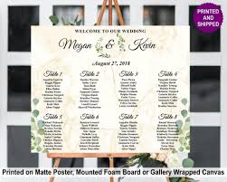 Marble Greenery Seating Chart In 2019 Wedding Seating