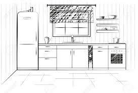 Sketch Kuche Planen Kuche Illustration Schnell Zeichnung Lizenzfrei Nutzbare Vektorgrafiken Clip Arts Illustrationen Image 67585352