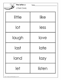 Sooner or later, every child needs these words. Word Wall Words For The Letter L Worksheets