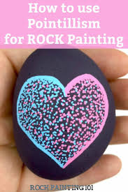 This Easy Pointillism Tutorial Is Perfect For Rock Painting Beginners We Used This Art Technique To Cre Painted Rocks Rock Painting Tutorial Rock Painting Art