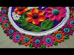 Happy New Year 2020 Rangoli Designs With Flowers Youtube Colorful Rangoli Designs Rangoli Designs New Year Rangoli