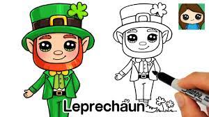 This tutorial might be easy enough for preschoolers if you sit down and draw it with them. How To Draw A Leprechaun Youtube