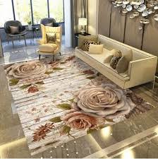 Living Room Floor Mat Modern Creative Color Block Bedroom Rectangle Mat Living Room Flooring Patterned Carpet Room Flooring