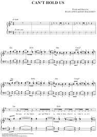 Can T Hold Us Cant Hold Us Sheet Music Song Sheet