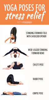 Yoga may help reduce stress, lower blood pressure and lower your heart rate. Yoga For Stress Relief 5 Easy Poses Fittyfoodies