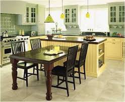 The short ends are used to allocate space with a long end. New Kitchen Island Dining Table Combo Ideas Kitchen Island Table Combination Kitchen Island And Table Combo Kitchen Island Dining Table