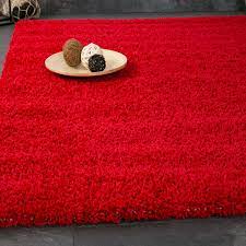 Kinderteppich kinderzimmer rennwagen formel 1 muster rot grau weiß schwarz material 100 % polypropylen / farbe siehe. Prime Shaggy Hochflor Teppich Einfarbig Rot Pe1000 Vimoda Homestyle