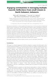 PDF) Engaging communities in managing multiple hazards: Reflections from  small islands in North Sulawesi, Indonesia: Engaging communities in  managing multiple hazards