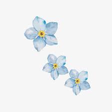 Simple Small Fresh Hand Painted Watercolor Blue Flowers Small Fresh Simple Watercolor Png Transparent Clipart Image And Psd File For Free Download Ideas Fl Blue Flower Painting Blue Flower Art Flower