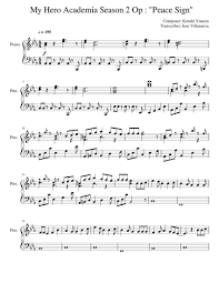 2 To The 1 To The 1 To The 3 Song Mha Print And Download In Pdf Or Midi My Hero Academia Season 2 Op Peace Sign A Little Late But Here S A Hero Academia Season 2 My Hero Academia Piano Songs