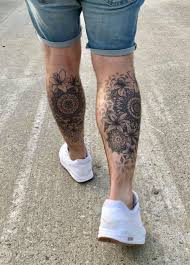 Mandala Tattoo Leg Sleeve The Start Of Mandala Tattoo Leg Sleeve Geometric Tattoo Mandala Tatto In 2020 Leg Sleeve Tattoo Mandala Tattoo Leg Geometric Tattoos Men