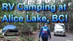 Premier listings for alice lake provincial park located close to the community of brackendale in squamish, alice lake provincial park allows visitors a chance to partake in a variety of activities including walking and hiking trails, mountain biking, fishing, swimming and canoeing. Rv Camping At Alice Lake Park Bc In Our Roadtrek Zion Campervan Youtube