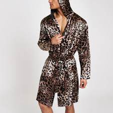 With the lowest prices online, cheap shipping rates and local collection options, you can make an even. River Island Satin Brown Leopard Print Sateen Robe For Men Lyst