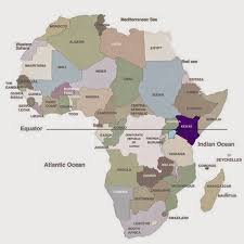 Maps of africa and information on african countries, capitals, geography, history, culture, and more. Free Printable Political Map Of Africa With The Equator Marked Kenya Is Highlighted Africa Map Africa Geography