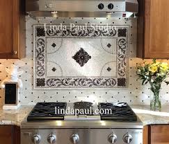 Mosaic Kitchen Backsplash Tile Medallions And Accents Kitchen Tiles Backsplash Metal Backsplash Kitchen Kitchen Backsplash Trends