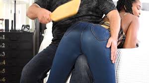 Home For The Holidays - Bubble Butt Paddled In Jeans