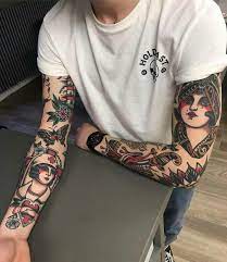 How much are american traditional tattoos? American Traditional Sleeves Traditional Tattoo Sleeve Tattoos Tattoos For Guys
