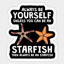 Patrick and i share a lot of the same ideologies and characteristics. Always Be Yourself Sea Star Beach Quote Starfish Starfish Sticker Teepublic
