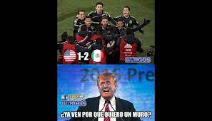 Por tercer partido consecutivo en estados unidos un encuentro de la selección mexicana es suspendido debido al grito homofóbico, esta vez en el tiempo de compensación de la final de la nations league entre el cuadro azteca y su similar de las barras y las estrellas. Estados Unidos Vs Mexico Memes Mexicanos Se Burlan De Donald Trump Y Celebran Triunfo Fotos Foto 1 De 11 Eliminatorias Rusia 2018 Futbol Peru Com