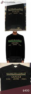 Gucci Maison De L Amour Sweatshirt In 2020 Sweatshirts Sweatshirt Shirt Gucci